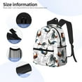 thumbnail image 3 of Fuzoiu Cool Chicken Print School Backpack for Teens,Large Bookbag,Lightweight Laptop Bag for Travel, Work, School & Outdoor Adventures, 3 of 6