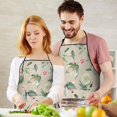 thumbnail image 5 of Pioneer Flower Floral Print Pattern Apron-Garden Aprons for Women with Pockets-Cotton Linen Waterproof Kitchen Cooking Gardening Aprons Adjustable for Kitchen,Cooking,BBQ and Salon 33x27 Inch, 5 of 7