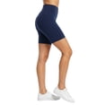 thumbnail image 2 of COUVER Women's Cotton 15-Inch Biker Shorts Navy Large 3-Pack (3 Count), 2 of 6