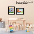 thumbnail image 3 of Trianu Kids Art Frame Kids Art Frames Front Opening Kids Artwork A4 Picture Frames Changeable Artwork Display Storage Frames for Children Drawing Crafting, Black, 3 of 8