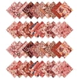 thumbnail image 2 of Soimoi 40Pcs Geometric & Texture Print Cotton Precut Fabrics For Quilting Craft Strips 2.5x42inches Jelly Roll - Red, 2 of 9