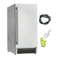 thumbnail image 1 of KFFKFF Undercounter Built-in Ice Maker, 50 Lbs/Day Under Counter Ice Maker Machine with Reversible Door Stainless Steel, Freestanding Ice-Making Machine for Restaurant, Outdoor Kitchen, 1 of 9
