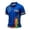 Blue, variant on Men's 250 Anniversary USA LGBTQ Pride Collared Shirt, We The People Means Everyone Rainbow Star Print Short Sleeve Casual Tops