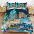 thumbnail image 6 of 3 Pcs Soft Bedding Set, Includes 1 Duvet Cover with Zipper And 2 Pillow Shams,The Wonders of Las Vegas King(102"×90"), 6 of 8