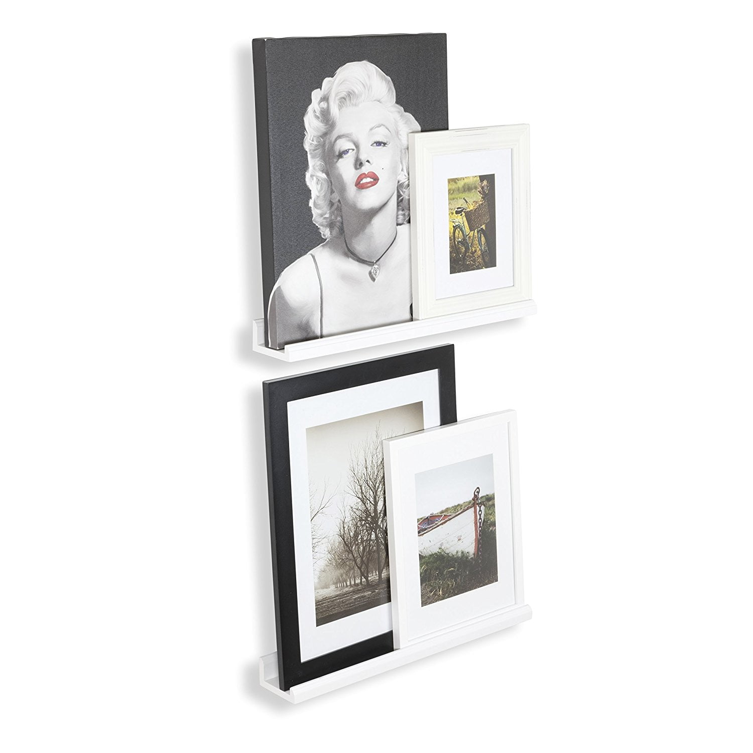 Kepooman 22 Inch Floating Shelves for Wall, Wood Display Ledge for Home