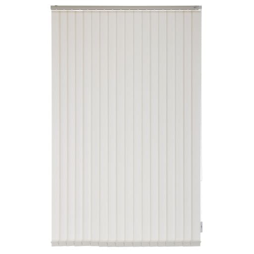 Cortina Vertical Rústica 130 Cm De Ancho X 230 Cm Alto Color Blanco