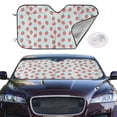 thumbnail image 2 of Kdxio Hand Drawn Strawberry Print Windshield Sun Shade,UV Rays and Sun Heat Protection,Sunshade for Car Windshield,Car Shade Front Windshield -, 2 of 6