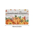 thumbnail image 3 of Hearth & Gear Soft Flannel Pumpkin Area Rug With Maple Leaves And Sunflower Design Mat For Living Room And Bedroom Rugs Living Room Knotted Blankets Cute Area Rug Big Throw Blanket for Couch Band Aid, 3 of 4