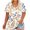 White#, variant on cocolona Womens Summer Plus Size Short Sleeve Tops Fashion Casual Loose Print T-shirts V Neck Basic Tees