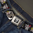 thumbnail image 2 of Thaneeya McArdle Belt, Seatbelt Buckle Belt, Los Novios Black Gray White Multi Color, 30 to 44 Inches, 2 of 9