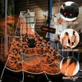 thumbnail image 5 of Cheapark Halloween Outdoor Arachnid Decoration Orange Black 49.2 Inch For Scary Yard Decor Spider Prop Party Scene, 5 of 6