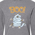 thumbnail image 4 of Inktastic Boo with Mummy Cat Long Sleeve T-Shirt, 4 of 5