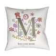 thumbnail image 2 of Surya  Love You Mom Medium Throw Pillow - Multicolor - 18 x 18 x 4 in., 2 of 2