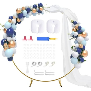 Garfans Wedding Arch Circle Balloon Arch Frame Round Backdrop Stand for ...