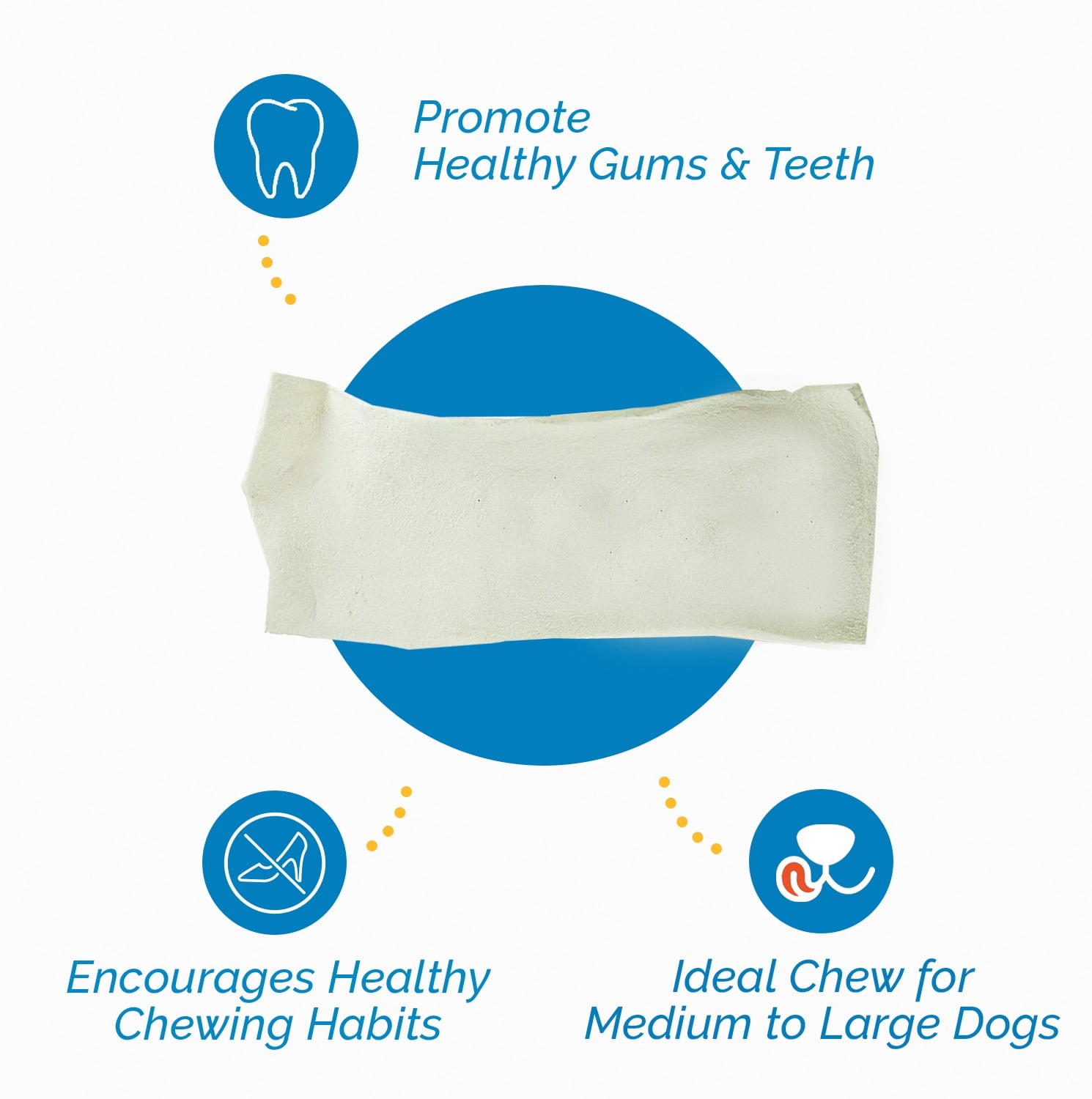 Premium Rawhide Chips (11 lbs - Bulk) Long-Lasting Beef Chews for Dogs, Boost Oral Health by 123 Treats