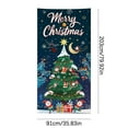 thumbnail image 2 of Christmas Savings Clearance! VWRXBZ Christmas Door Cover Decoration Tapestry Holiday Party Door Curtain Tapestry Door Cover Santa Decoration, 2 of 4