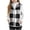 Black, variant on Plaid Jacket for Teen Girls Sleeveless Fleece Vest Full Zipper Stand Collar Jacket Warm Outwear Teen Shacket Clothes