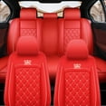 thumbnail image 3 of Maidao Car Seat Covers Universal Set for Land Rover for Freelander 1997-2006 5 Seats Water Resistant Front Rear Cushion Protector Red, 3 of 7