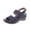 Blue, variant on Women's Spring And Summer New Large Size Hollow Flower Wedges Beach Fashion Casual Beach Sandals Sandals for Women 2025 Wine 42