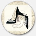 thumbnail image 1 of Designart 'Chic Galm Closet I' Glam Metal Circle Wall Art, 1 of 3