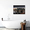 thumbnail image 5 of ONETECH Black and White Brooklyn Bridge Canvas Wall Art New York City Picture Print Skyline Painting on Canvas Modern Home Office Wall Decoration Ready to Hang 16x12inch, 5 of 6