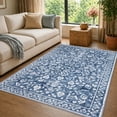 thumbnail image 2 of GLATTICE 5x7 Washable Rugs for Living Room Non-Slip Blue Rugs Thin Printed Floor Carpet for Bedroom Dining Room Playroom Indoor Office, 2 of 7