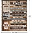 thumbnail image 2 of Uncle Gifts from Niece, Uncle Blanket Gift 50''''x60'''', Best Uncle Gifts, Christmas Birthday Gift for Uncle Blanket Soft Fleece Flannel Throw Blanket Uncle Gifts from Niece and Nephew, 2 of 6