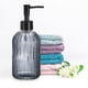 thumbnail image 4 of Jabón Dispensadores Juegos - 13.5Oz Vidrio Plato Mano Jabón Dispensadores con Bomba para Cocina Baño, 2uds Gris Unique Bargains dispensadores de jabón de encimera, 4 of 5