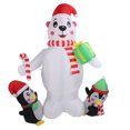 thumbnail image 3 of Oso pingüino inflable Sincero decoración navideña 5,9 pies con luz colorida, 3 of 10