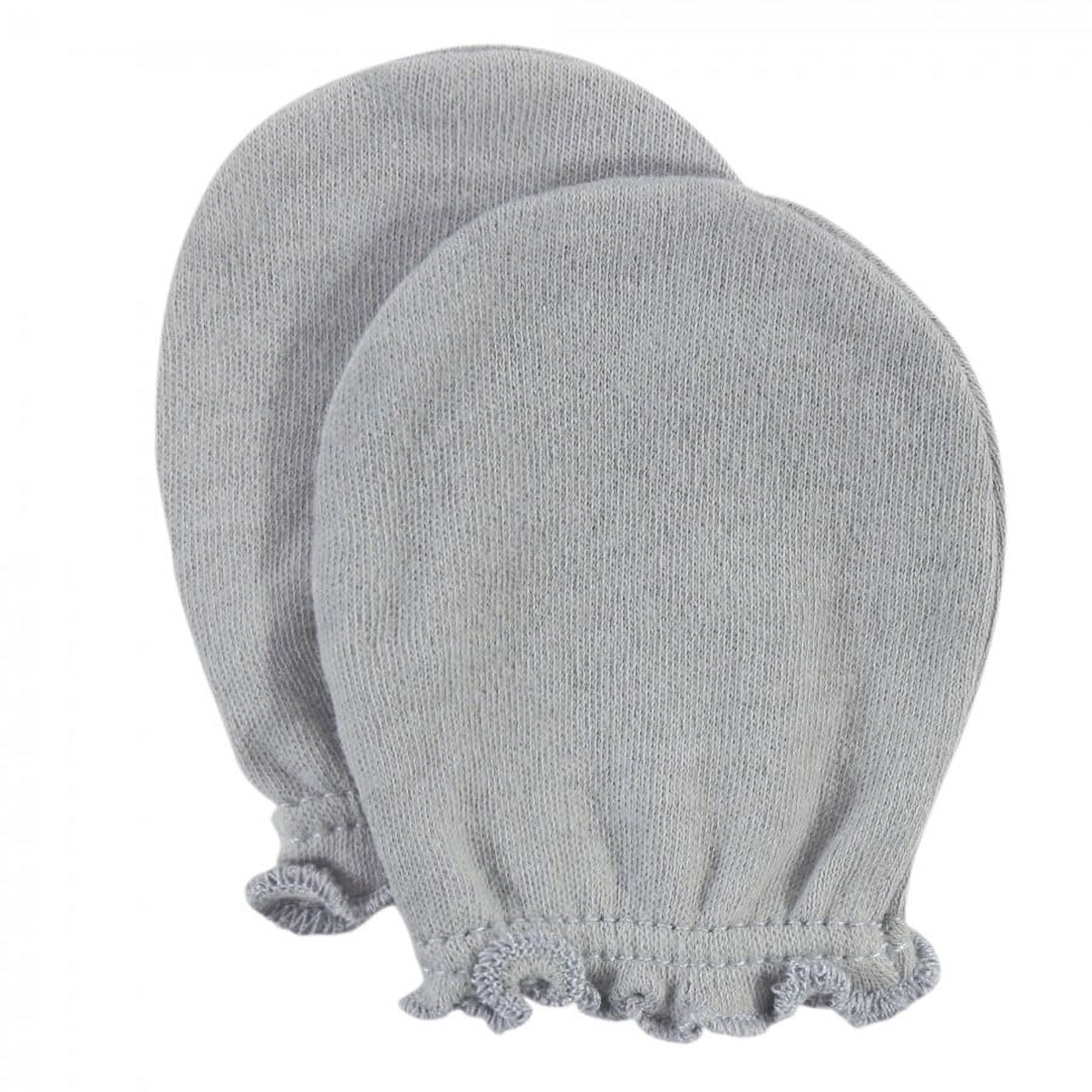 驚きの安さ Hudson Baby Infant Cotton Scratch Mittens 10pk, Gray ベビー