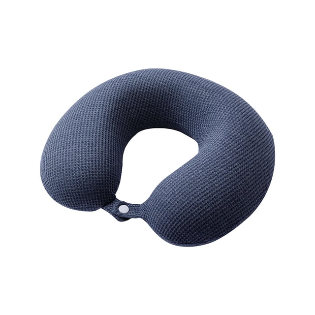 Fiudx Almohada Cervical, Cojín Ergonómico de Apoyo para Viajes, Funda con Cremallera de Textura Suave, Diseño Compacto y Ligero, Ideal para Usar En Coche, Tren o Avión, Regalo Perfecto para Familiare