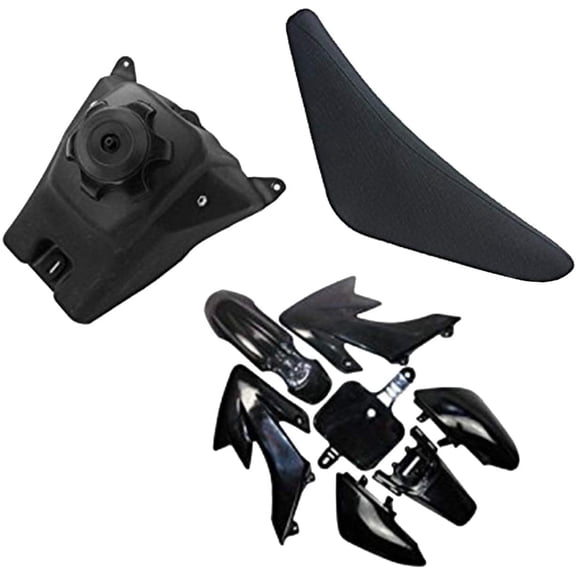 Black Plastics Fender Kit Fuel Tank Seat for CRF50 XR50 Pit Dirt Bike SSR Taotao DB14 Coolster 110cc 125cc