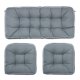 thumbnail image 1 of Blytieor Juego De Cojines De Mimbre Para Silla De 3 Piezas, 1 Cojín Para Sofá De Mimbre Y 2 Cojines En Forma De U Para Banco De Patio Para Todo Tipo De Clima, 1 of 5