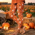 thumbnail image 4 of Oksale Plus Size Halloween Leggings for Women Funny Ghost Pumpkin Graphic Tights Casual Elastic Waisted Fall Winter Yoga Pants White 2XL, 4 of 7