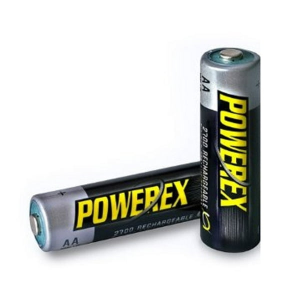 2 PowerEx Rechargeable AA NiMH 2700mAh Batteries