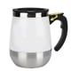 thumbnail image 2 of Taza de agua magnética eléctrica de acero inoxidable con carga USB, taza mezcladora para café, leche y agitación automática, 400 ml, color blanco, 2 of 14