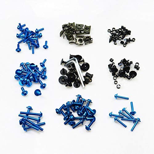 Racing Running Motorcycle Bodywork Fairing Screws Bolt Nuts Kit Fasteners Clip Screws For Cafe Racer Old School GSXR NINJA CBR YZF ZZR