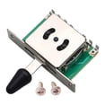 thumbnail image 4 of Fiocias Pickup Selector Switch Electric Guitar Accessory Pickup Lever Switch Replacement Part Musical Instrument Attachment Component With Screws Mounting Hardware Quiet Switching Black 5 Way, 4 of 8