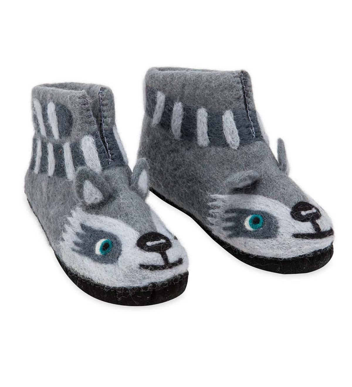 Boiled wool animal slippers Clearance