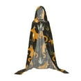 thumbnail image 7 of Honeii Funny Fox by the Field Print Poncho Cape, Cloak Coat, Snuggly Hooded Wearable Blanket, Hooded Cape For Teenagers,Halloween Costumes-Small, 7 of 7