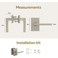 thumbnail image 4 of Mega Handles | Glamor Passage Door Lever | Satin Nickel, 4 of 4