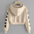 thumbnail image 3 of LEAVINGSUO Women's Sweatshirt Hoodie Fall Winter Fashion Casual,Womens Letters Long Sleeve Hoodie Sweatshirt Pullover Tops Blouse, 3 of 7