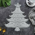 thumbnail image 6 of Dmlowu Christmas Tree Placemats - Heat Proof Christmas Place Mats for Dining Table, Winter Table Mats for Party Holiday Decor, 13x17" Stain Proof Christmas Decorations Placemats, 6 of 6