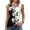 A24 Multicolor, variant on Fashion Floral Print Tank Top for Women Sleeveless Square Neck Side Button Detail Slim Fit Stretchy Soft Summer Tunic Cami Blouse