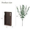 thumbnail image 5 of Wood Wall Planter Vase with Artificial Eucalyptus Farmhouse Hanging Decor Pocket for Fake Plants Flowers, 5 of 6
