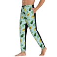 thumbnail image 3 of Kdxio Avocado Flowers And Leaves Pattern Joggers,Sweatpants for Men with Pockets-3X-Large, 3 of 5