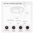 thumbnail image 3 of Set De 4 Contenedores De Plástico Para Alimentos Cookify Redondos ,Herméticos, Aptos para Microondas, Sin BPA, 3 of 7