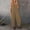 #7-Khaki, variant on Azrian Womens Tops,Women Summer European And American Sling Solid Pocket Casual Jumpsuit