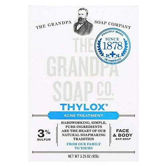 Grandpas Thylox Acne Treatment Bar Soap With Sulfur - 3.25 Oz