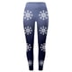 thumbnail image 4 of MKLEKYY Leggings navideños con estampado de copos de nieve para mujer, pantalones de yoga para fitness y deportes., 4 of 4